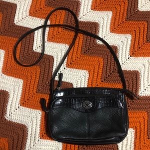 Vintage leather crossbody purse
